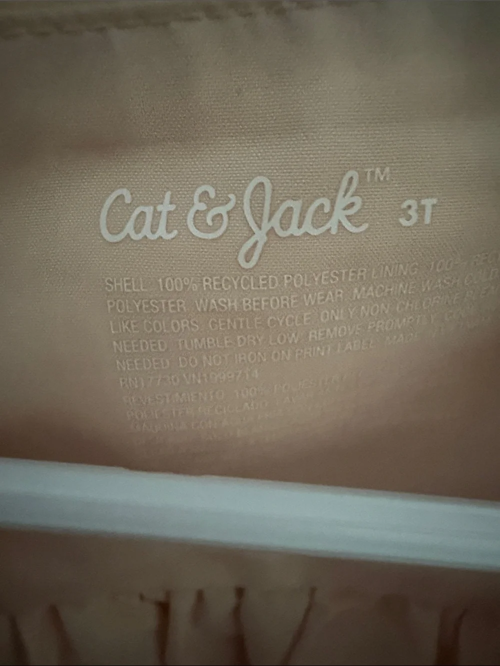 Cat & Jack lightweight peach
